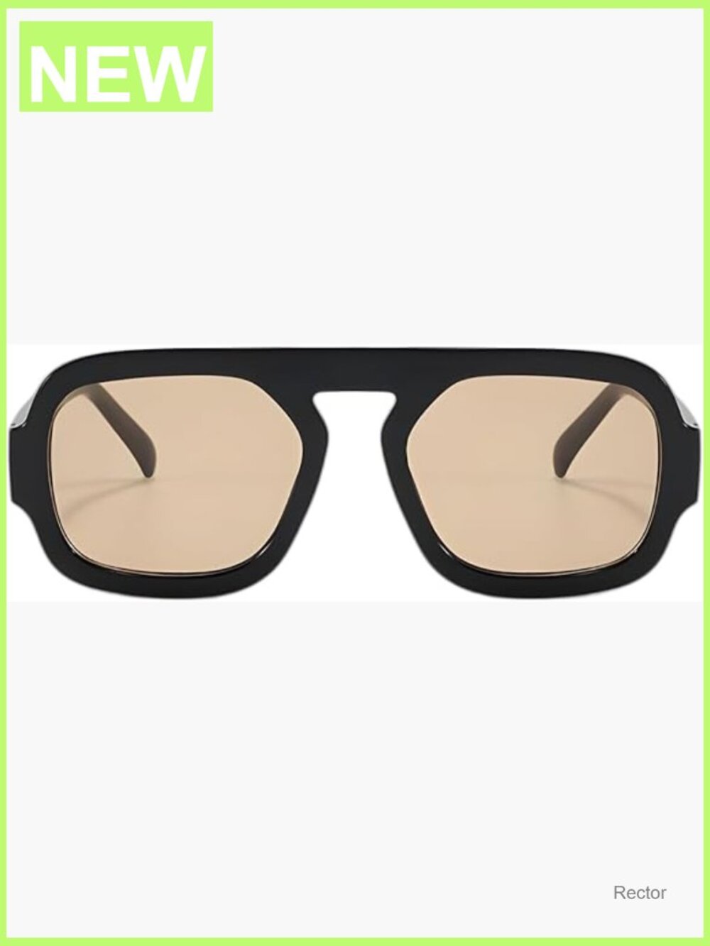 Retro 70s Vintage Square Aviator Sunglasses Unisex UV Protection Flat Top Shades